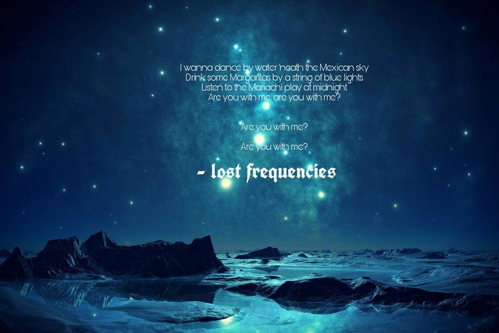 Are you with me Song lyrics# Lost frequencies!