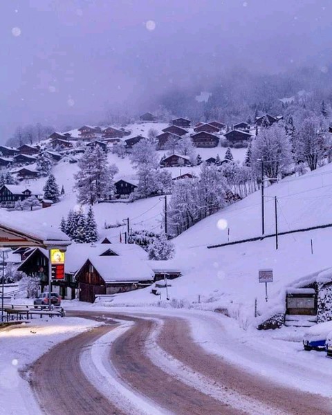 sfondi Town, alps
