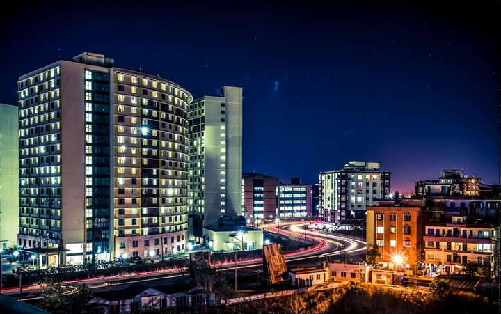Colourful Night in Manipal, India
