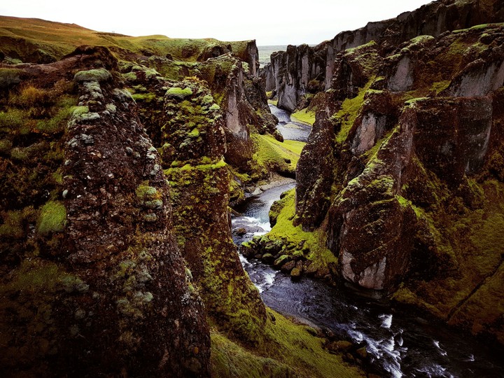 deep canyon in Iceland