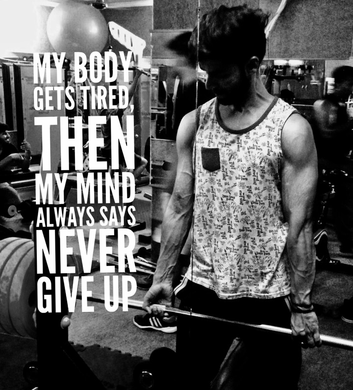 never give up