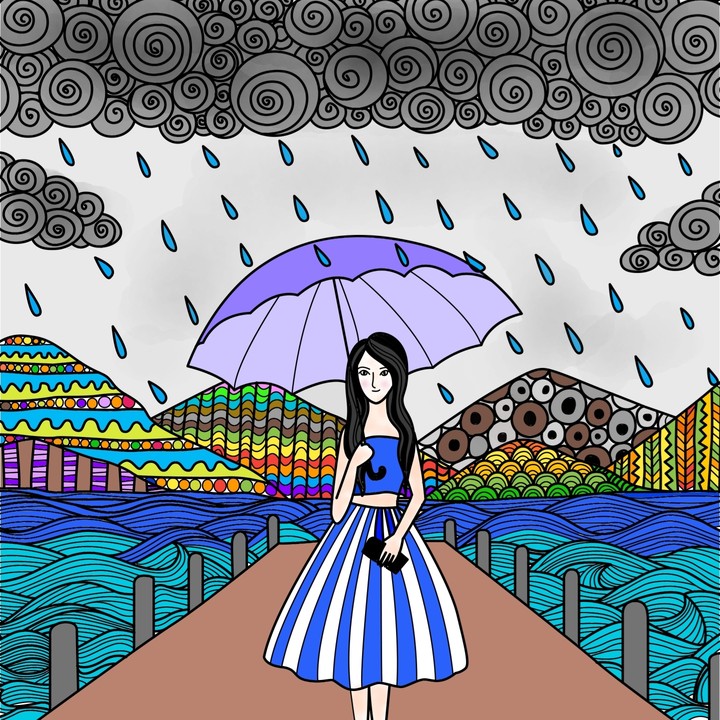 Rainy girl