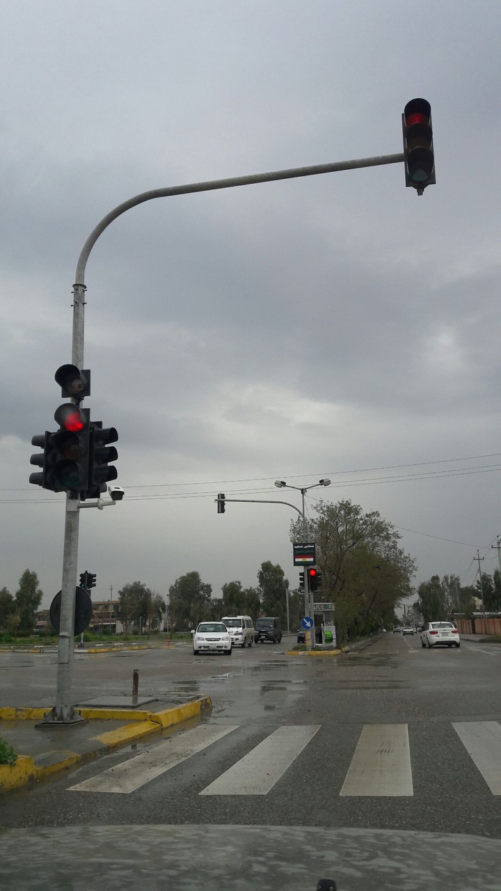 red traffic light