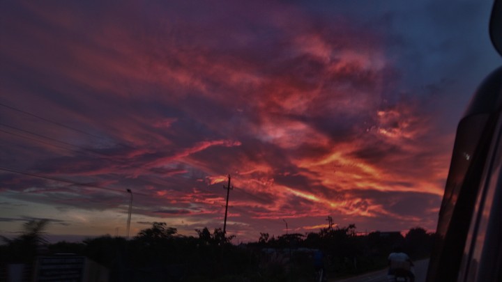 the sky one afternoon