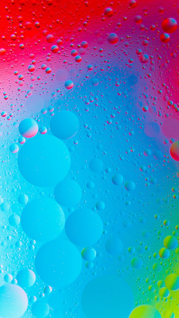 colourful water drops