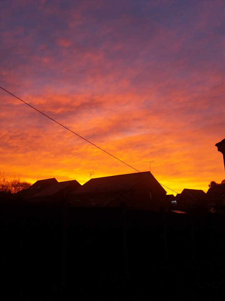 sky on fire