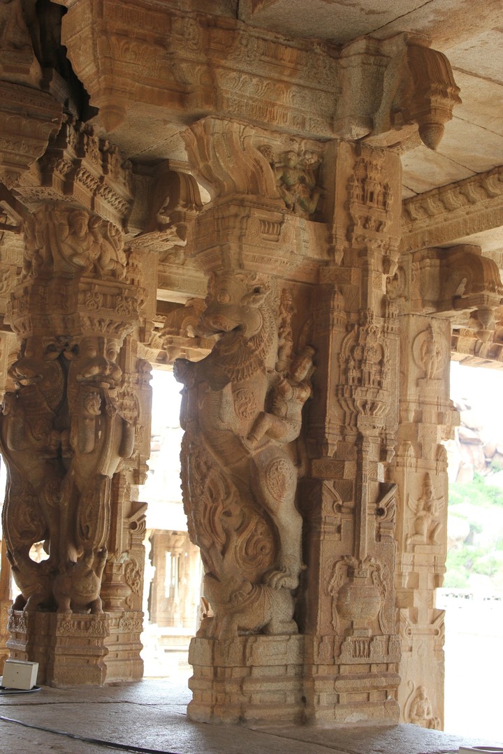 Yali Pillers In Vitthala Temple