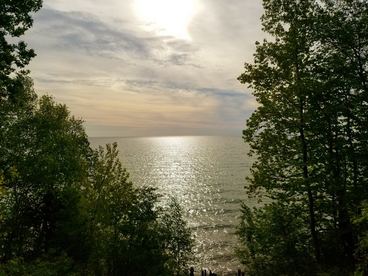 lake sunrise