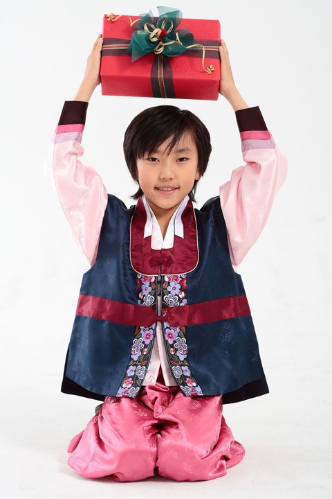 Family in Korean Dress