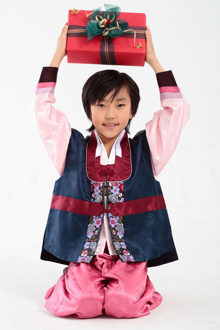 Family in Korean Dress