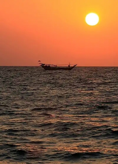 غروب دریا