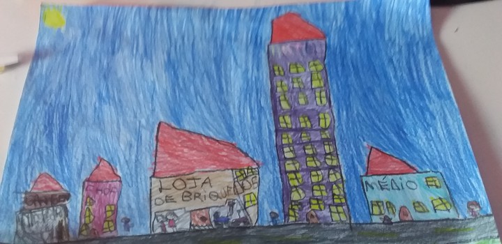 uma desenho da cidade