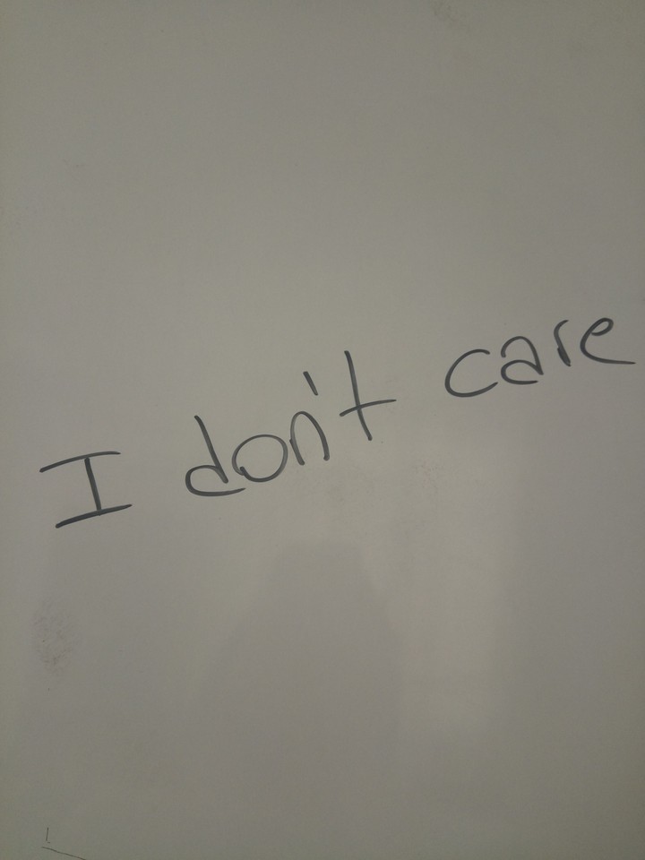 I care