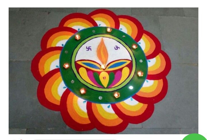 *Nice rangoli*
