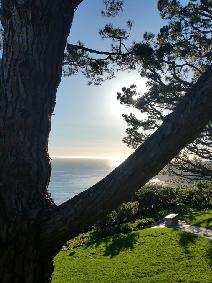 Sunset at Wayfarers Chapel