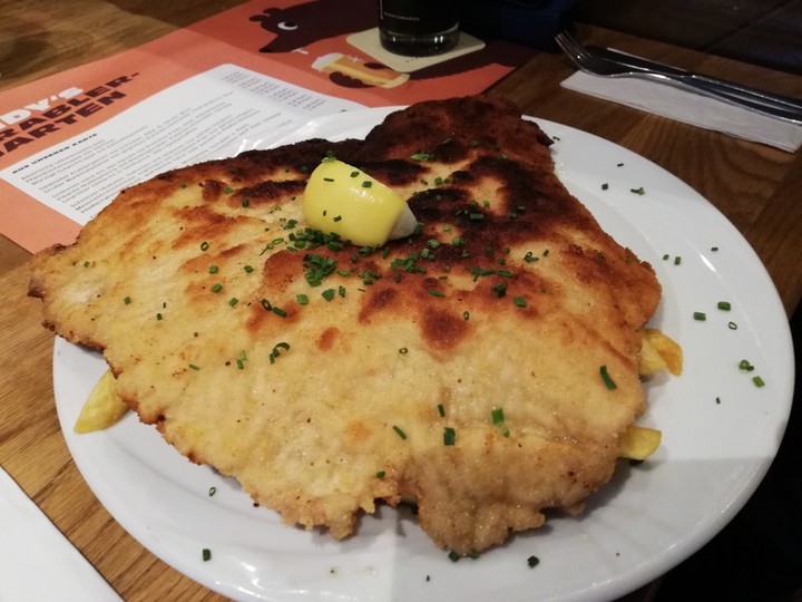 Senf Schnitzel