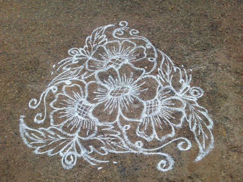 floral rangoli