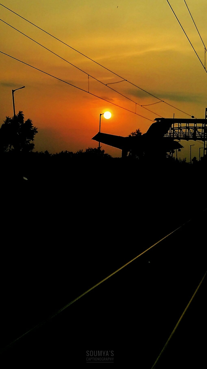 sunset at rails