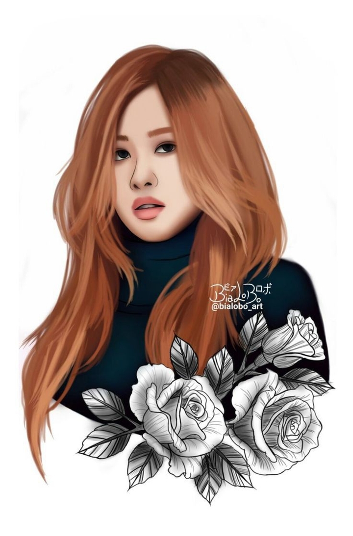 rosé fan art