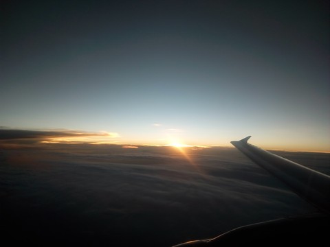 beautiful cloud view from the aircraft