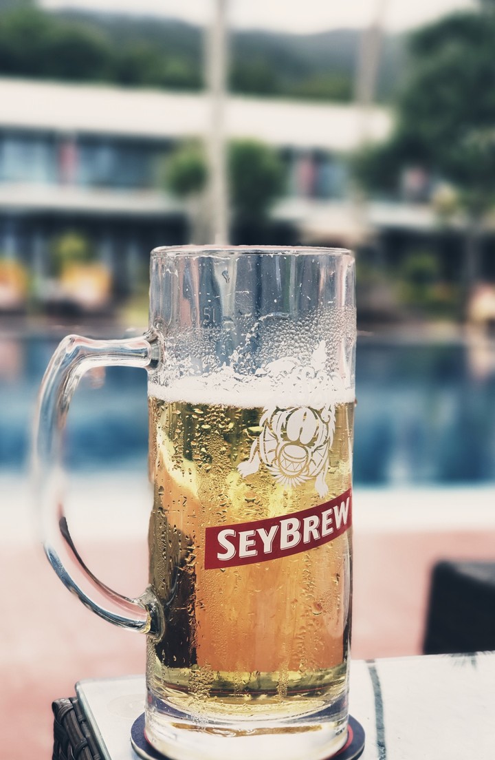 Relaxing near the pool