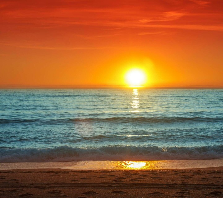 The peaceful evening