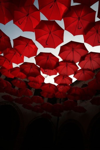 Red umbrella