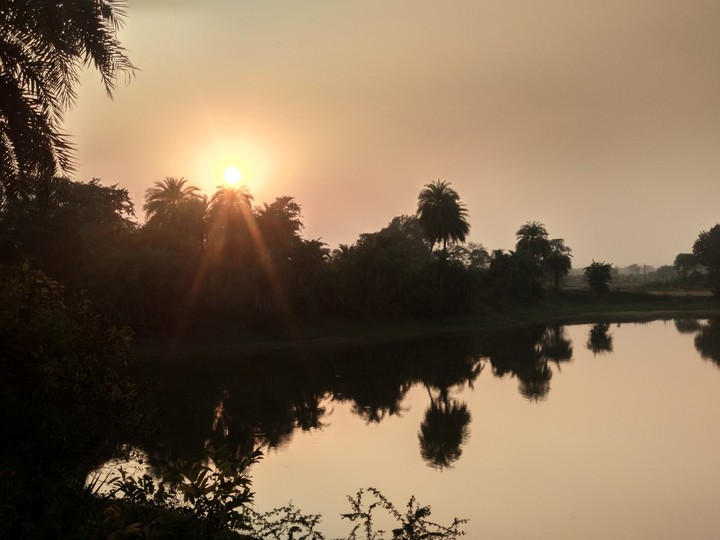sunset at chhattisgarh