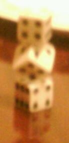 stacked dice