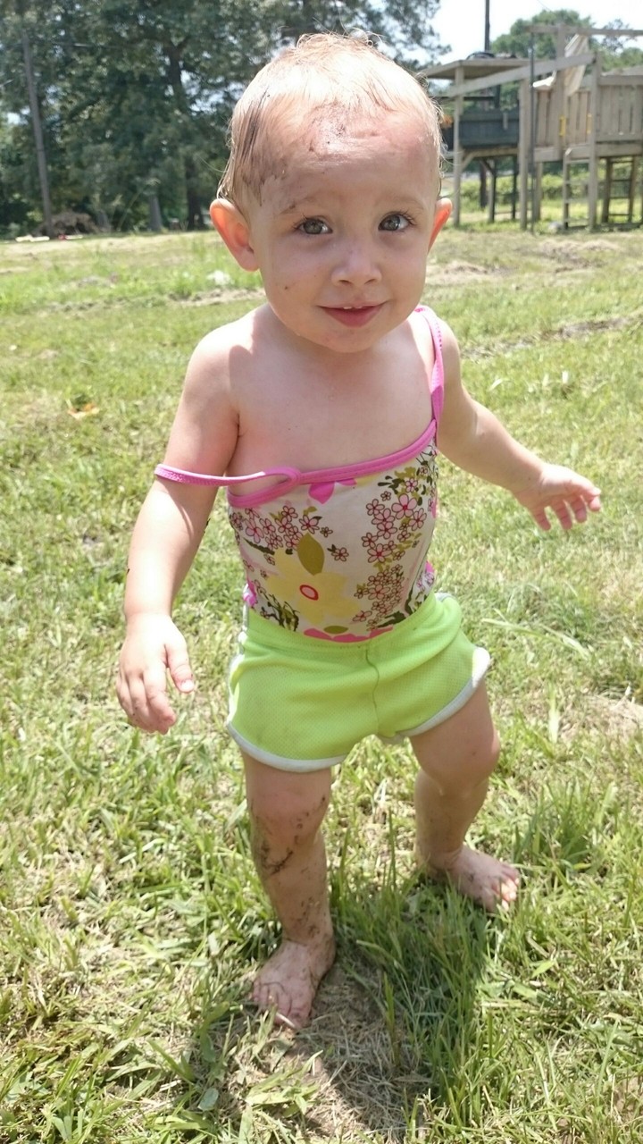 playing in the mud