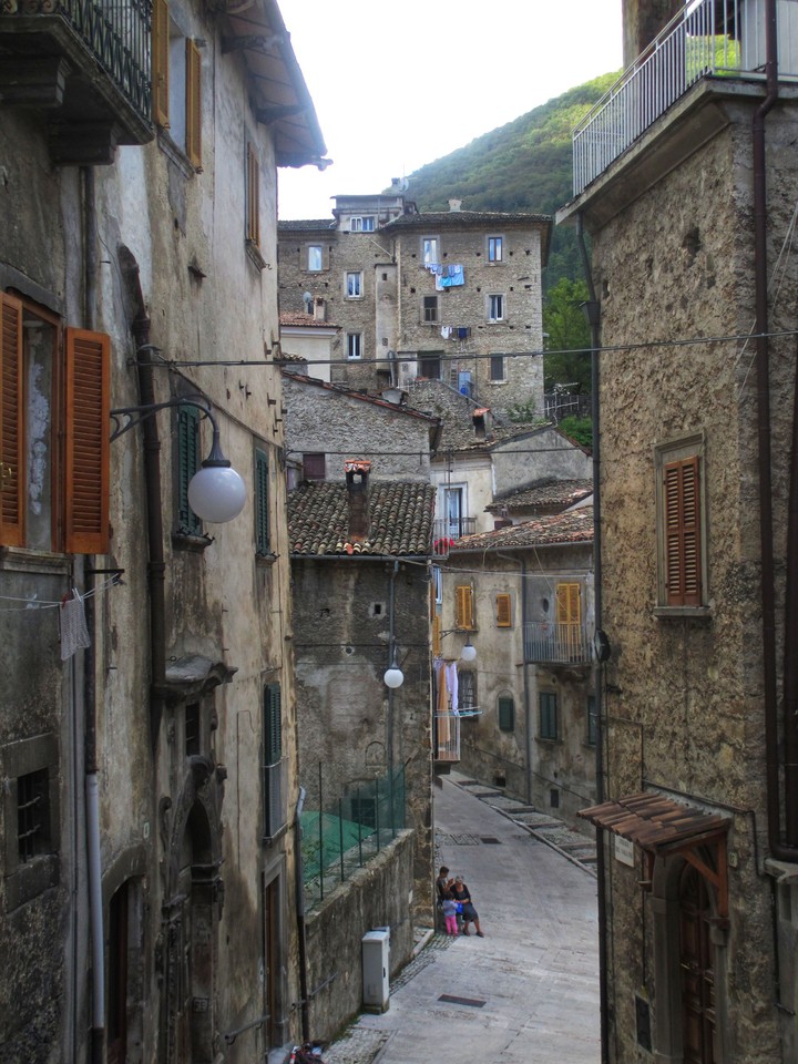 Alleyway in Scanno, Italy