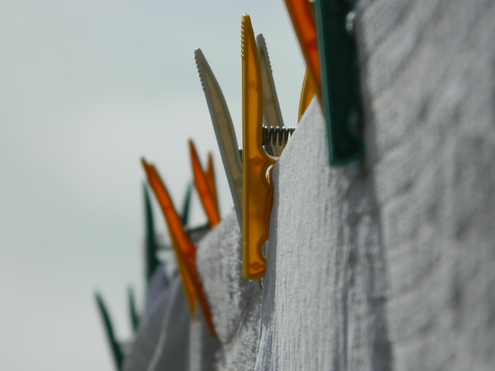 Huh, it’s usually raining. Pegs out, people!