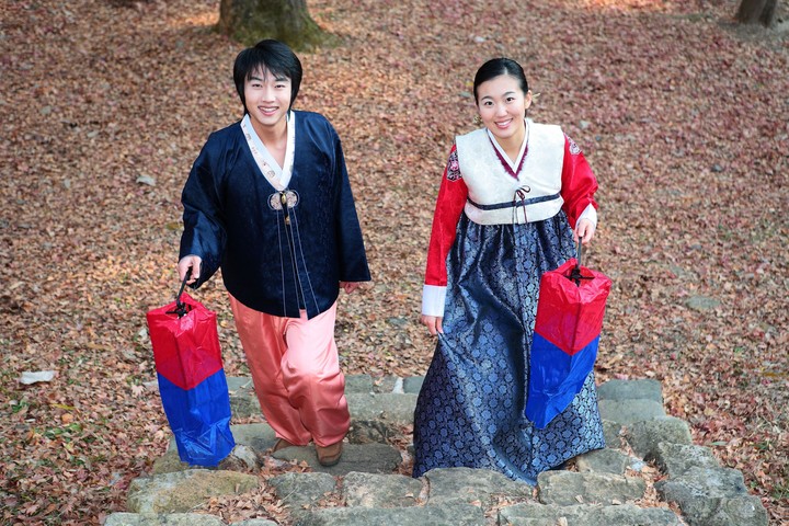 Couple in Korean Dress II