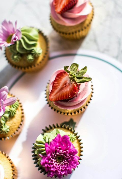 тапети strawberries, cake