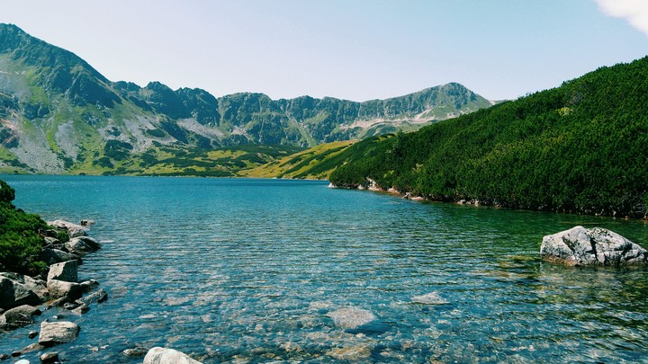 Lake in mountains