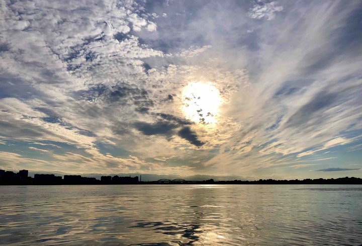 sunset in N.Novgorod, strelka