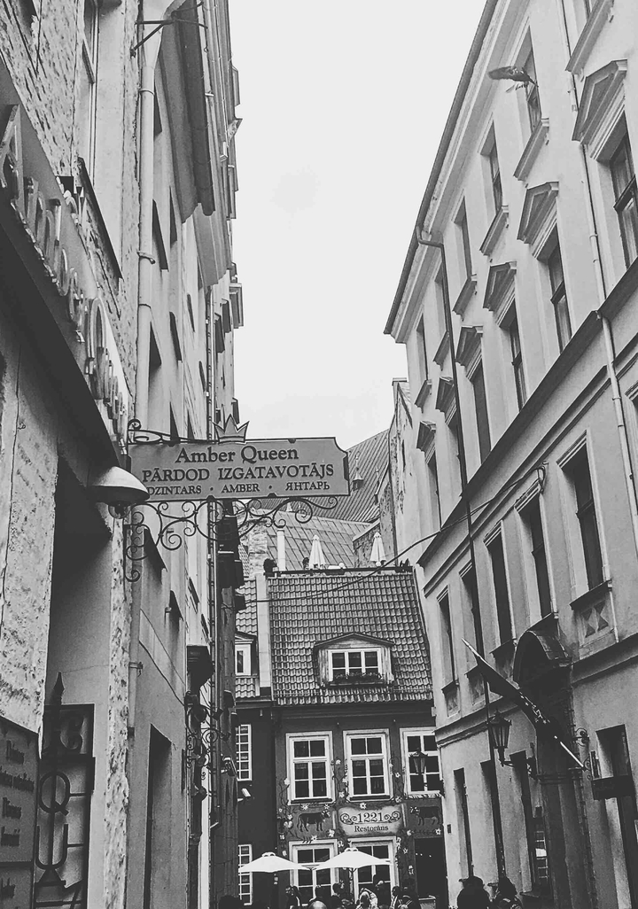 In the city