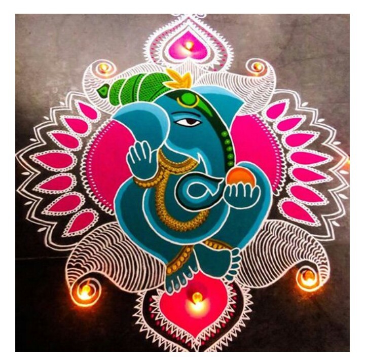 *Nice rangoli*