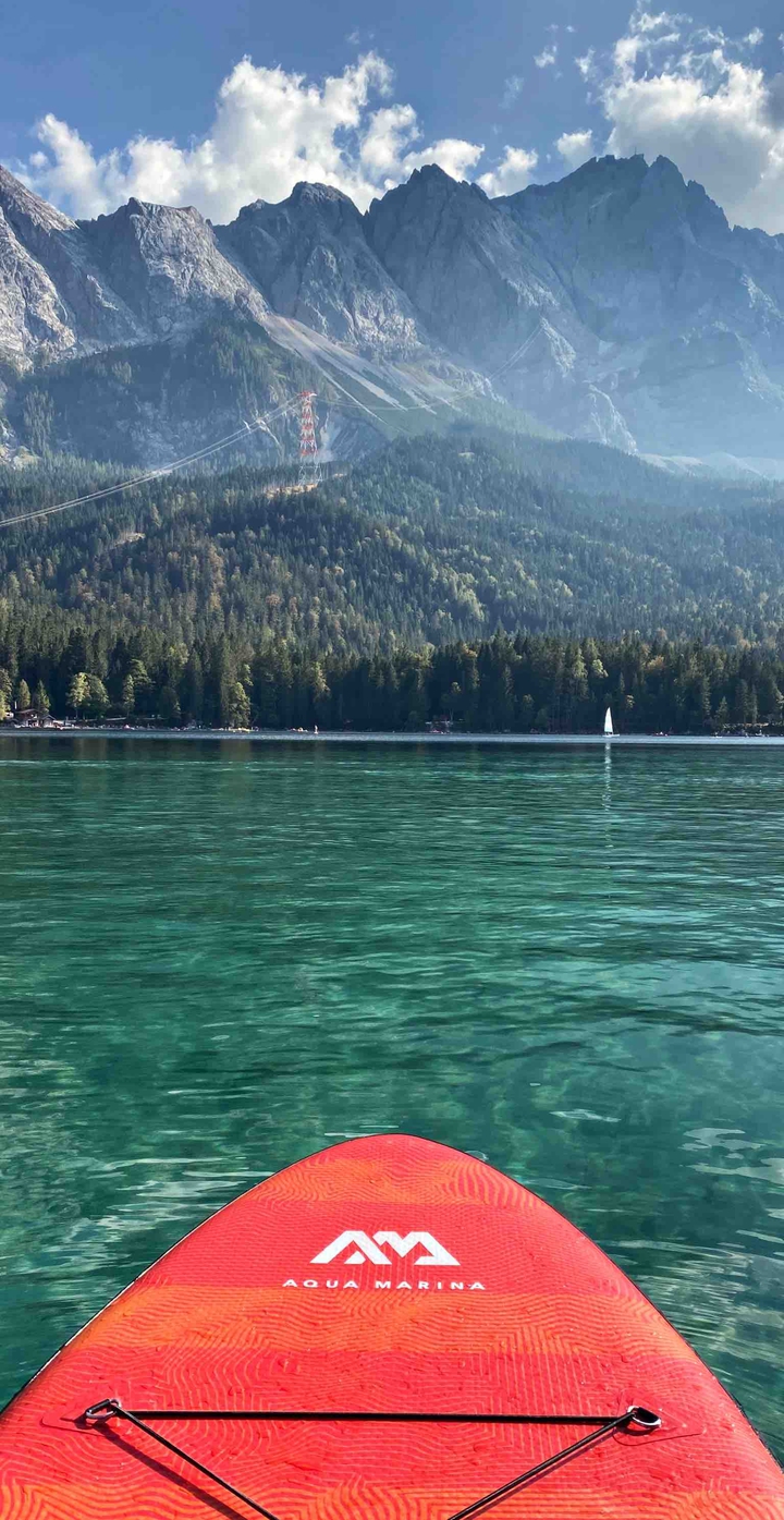 sup Eibsee Bayern Mountain