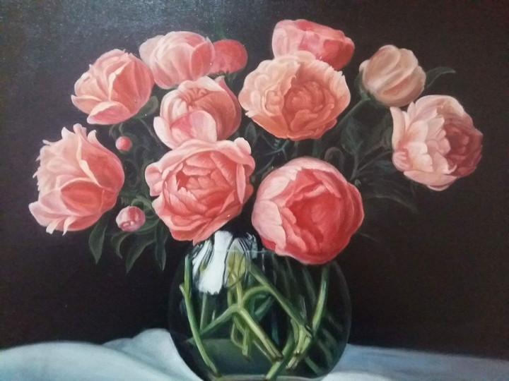 Painting flowers