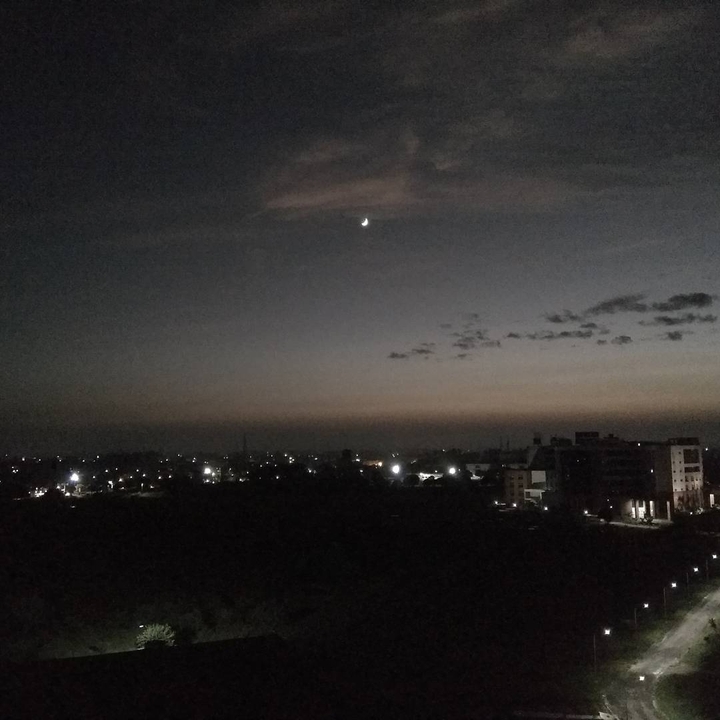 view after sunset