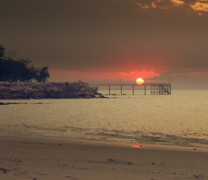 sunset at the jetty