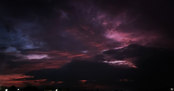 early morning sky, devilish