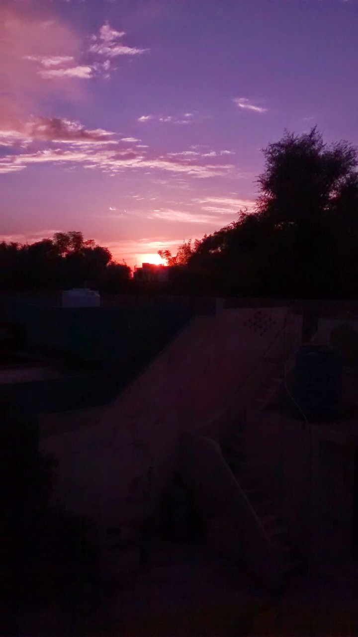 Sunset colors