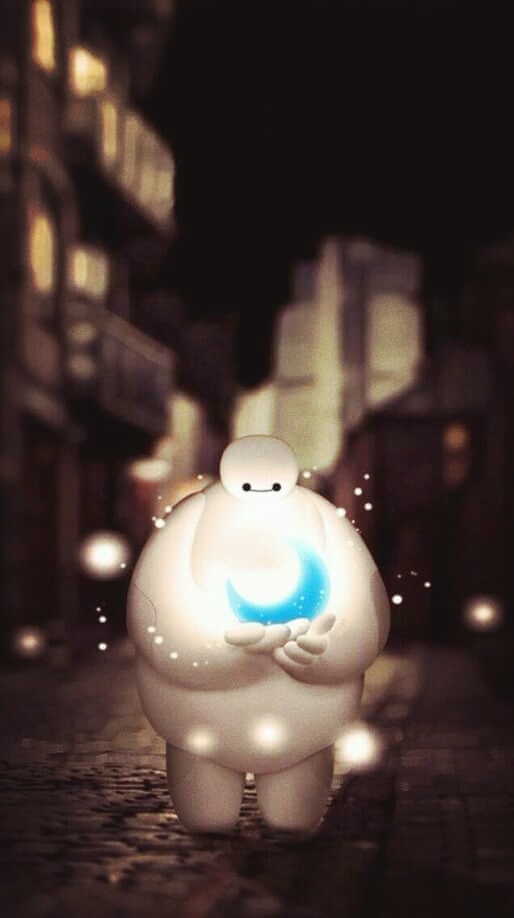 Baymax In The Moonlight