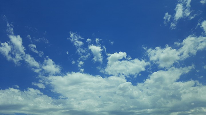 Cloudy skies