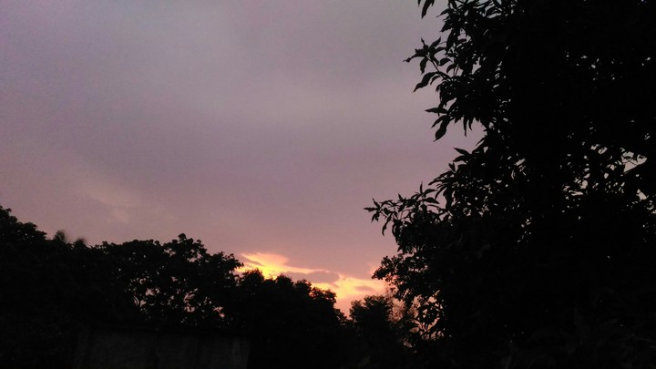 sun, setting off