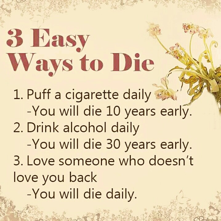 we can kill our selves with