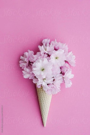 Flower ice cream