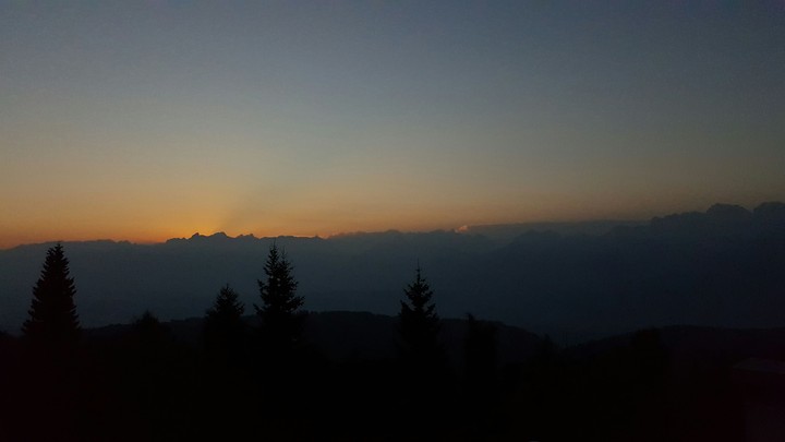 Tramonto di montagna